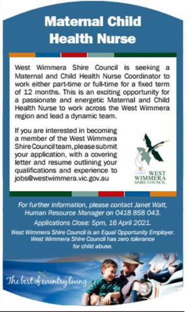 maternal child health nurse