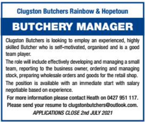 butchery manager