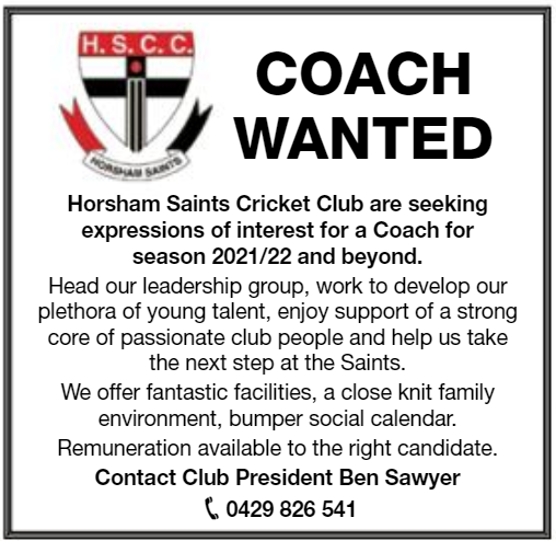 coach wanted