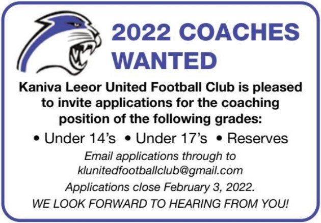 coaches wanted