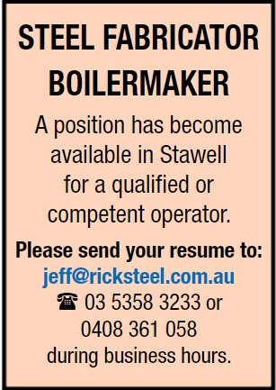 steel fabricator boilermaker