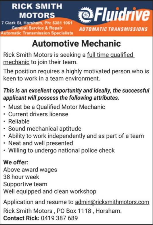 Automotive Mechanic